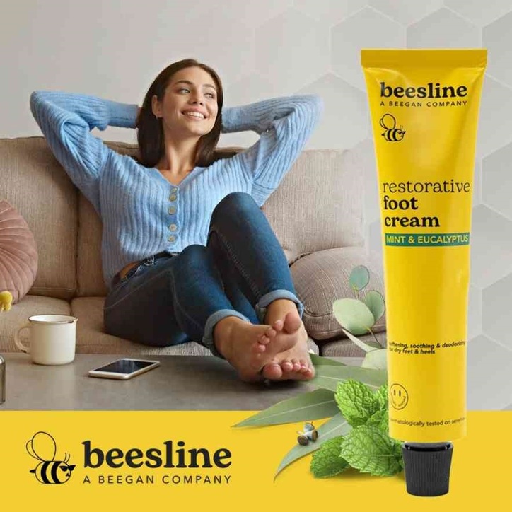 Beesline Organic Foot Cream Mint & Eucalyptus 100ml